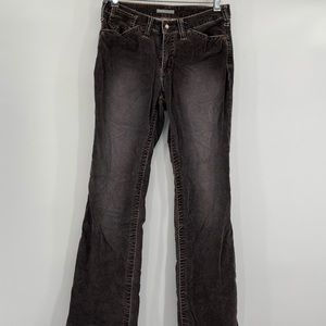 Apt 9 Boot Cut Corduroy Pants Size 8 Average Gray Brown